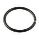 Nasenpiercing Micro-Ring Sehr D&uuml;nn 20 G Stahl 316L Schwarz Eloxiert