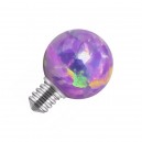Bola &Oacute;palo Sint&eacute;tico P&uacute;rpura de Piercing Microdermal