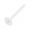 Barre Piercing Stud PTFE T&eacute;flon Blanche