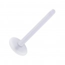 Barra Piercing Stud PTFE Tefl&oacute;n Transparente