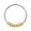 Clicker-Ring-Piercing 1.0 mm / 18 G Spiralfeder Eloxiert Gold