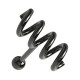 Piercing H&eacute;lix Acero 316L Anodizado Negro Resorte