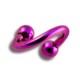 Spiral- / Helix-Piercing Titan Grad 23 Eloxiert Rosa Kugeln