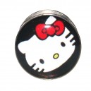 316L Surgical Steel Ear Plug Stretcher Expander w/ Hello Kitty