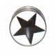 Lobus- / Ohr-Plug Chirurgenstahl 316L Stern Schwarz