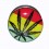 Lobus- / Ohr-Plug Chirurgenstahl 316L Cannabis