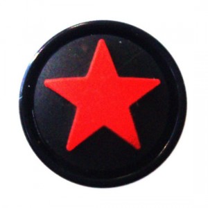 Lobus- / Ohr-Plug Blackline Stern Rot