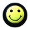 Ohr Plug / Lobus Blackline Smiley Gelb