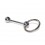 Slave Surgical Steel Tongue Ring w/ CBR Ring 2
