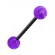 Langue Acrylique Violet Transparent Marbré