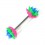 Nipple-Piercing Biokompatiblen Silikon Rosa / Gr&uuml;n / Blau
