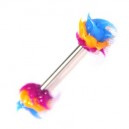 Nipple-Piercing Biokompatiblen Silikon Lila / Orange / Blau