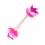 Nipple-Piercing Biokompatiblen Silikon Rosa / Lila