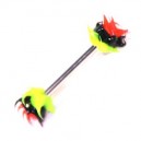 Nipple-Piercing Biokompatiblen Silikon Gelb / Schwarz / Rot
