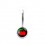 Transparent Acrylic Navel Belly Button Ring w/ Cherries