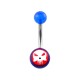 Nombril Acrylique Transparent Bleu Foncé The Punisher