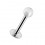 Tragus- / Labret-Piercing Acryl Transparent Kugel
