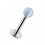 Tragus- / Labret-Piercing Acryl Hellblau Transparent Kugel