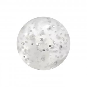 Acrylic UV Transparent Piercing Glitter Only Ball