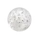 Piercing Kugel Acryl Transparent UV Glitzernd