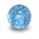 Acrylic UV Light Blue Piercing Glitter Only Ball