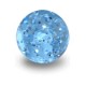 Boule de Piercing Acrylique Bleue Clair UV Scintillante