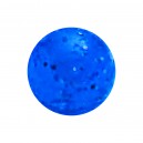 Piercing Kugel Acryl Dunkelblau UV Glitzernd
