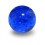 Acrylic UV Navy Blue Piercing Glitter Only Ball
