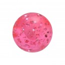Acrylic UV Pink Piercing Glitter Only Ball