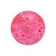 Piercing Kugel Acryl Rosa UV Glitzernd