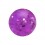 Bola de Piercing Acrílico Púrpura UV Lentejuelae