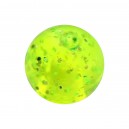 Piercing Kugel Acryl Grüne UV Glitzernd