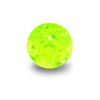 Acrylic UV Green Piercing Glitter Only Ball