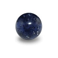 Acrylic UV Black Piercing Glitter Only Ball
