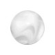 Acrylic UV White Piercing Marbled Only Ball