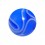 Acrylic UV Navy Blue Piercing Marbled Only Ball