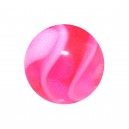 Acrylic UV Pink Piercing Marbled Only Ball