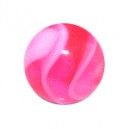 Acrylic UV Pink Piercing Marbled Only Ball