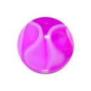 Boule Acrylique Violette UV Marbrée