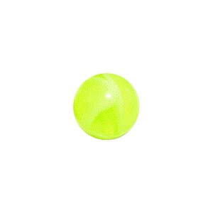 Acrylic UV Green Piercing Marbled Only Ball