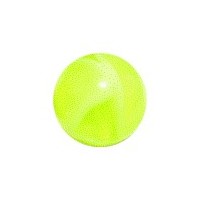 Boule de Piercing Acrylique Verte UV Marbrée