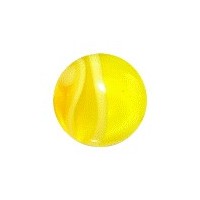 Acrylic UV Yellow Piercing Marbled Only Ball