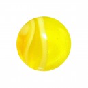 Acrylic UV Yellow Piercing Marbled Only Ball