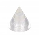 Pique de Piercing Acrylique Transparent UV Seul