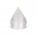 Spike de Piercing Acrílico Transparente UV Sólo