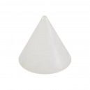 Spike de Piercing Acrílico Blanco UV Sólo