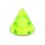 Spike de Piercing Acrílico Verde Transparente UV Sólo