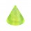 Nur Piercing Spitze Acryl Grün Transparent UV