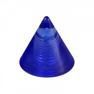 Pique de Piercing Acrylique Bleu Foncé Transparent UV Seul