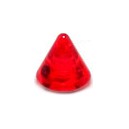 Pique de Piercing Acrylique Rouge Transparent UV Seul